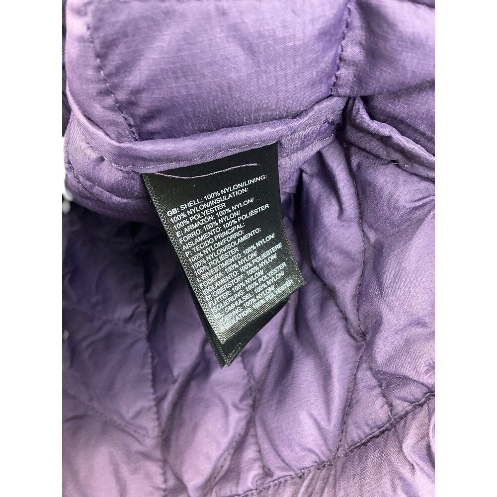 The North Face ThermoBall Insulated Lightweight Full Zip Puffer Purple Sz. S/P - Picture 7 of 11